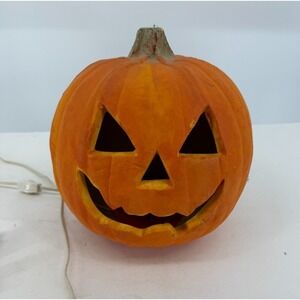 Vintage 1993 Trendmaster Jack-O-Lantern Blow Mold Pumpkin Halloween Decor